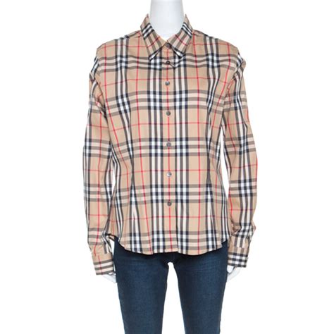 burberry long sleeve check shirt|Burberry button up shirt.